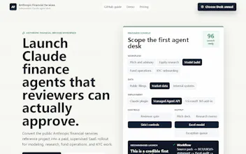 Anthropic Financial Services Desk gallery image
