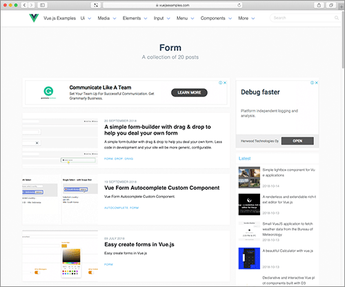 Vue Examples gallery image