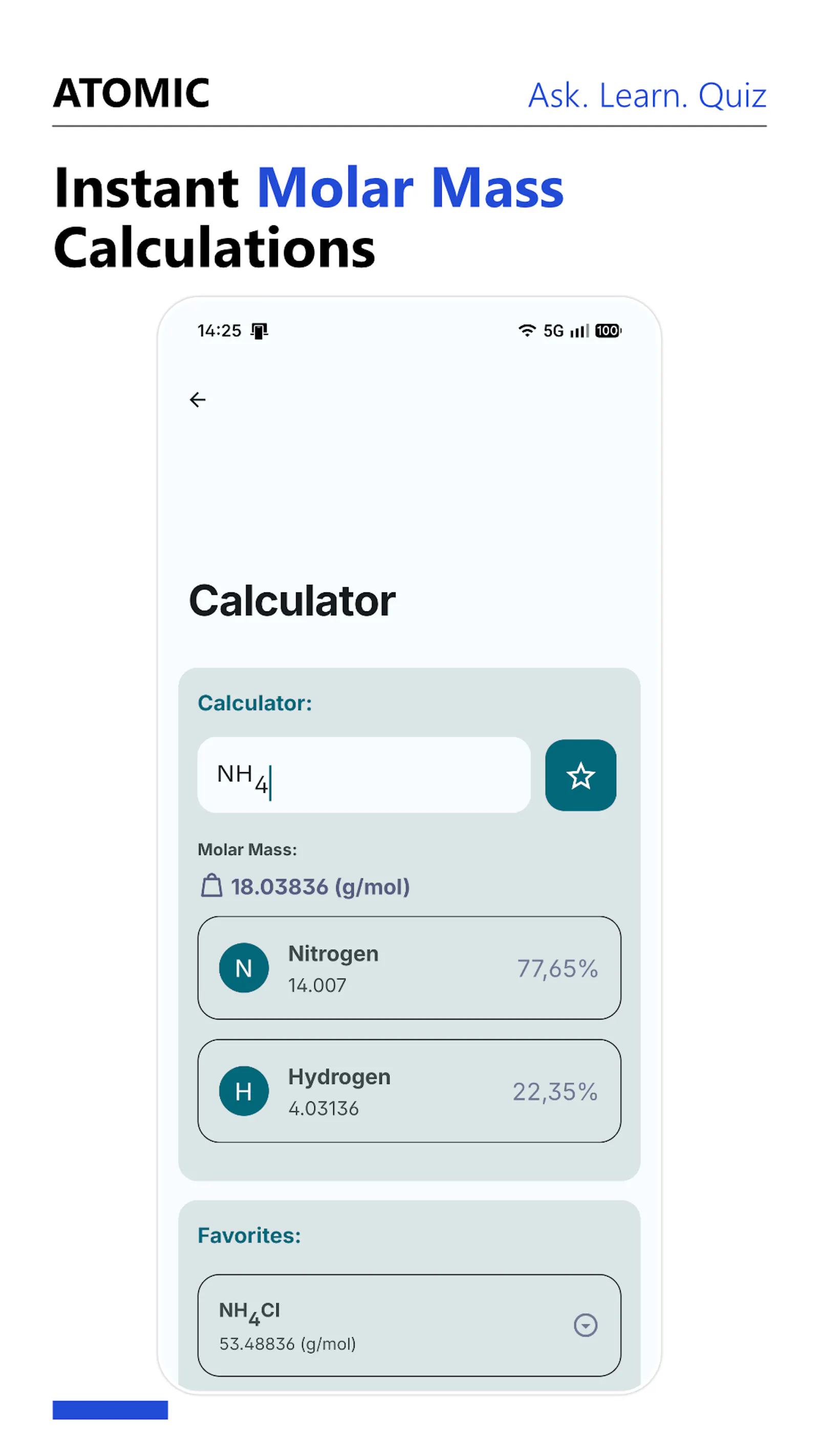 Atomic - Periodic Table: 'Ask Atomic' screenshot 5