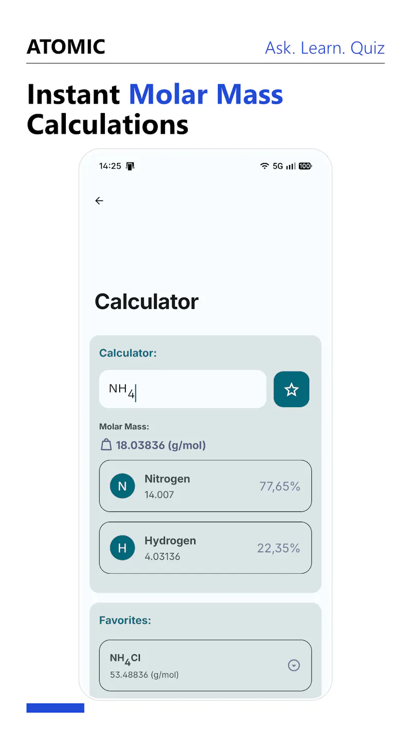 Atomic - Periodic Table: 'Ask Atomic' screenshot 5