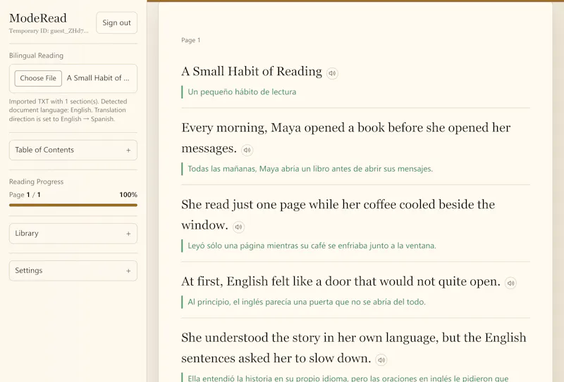 ModeRead screenshot 4