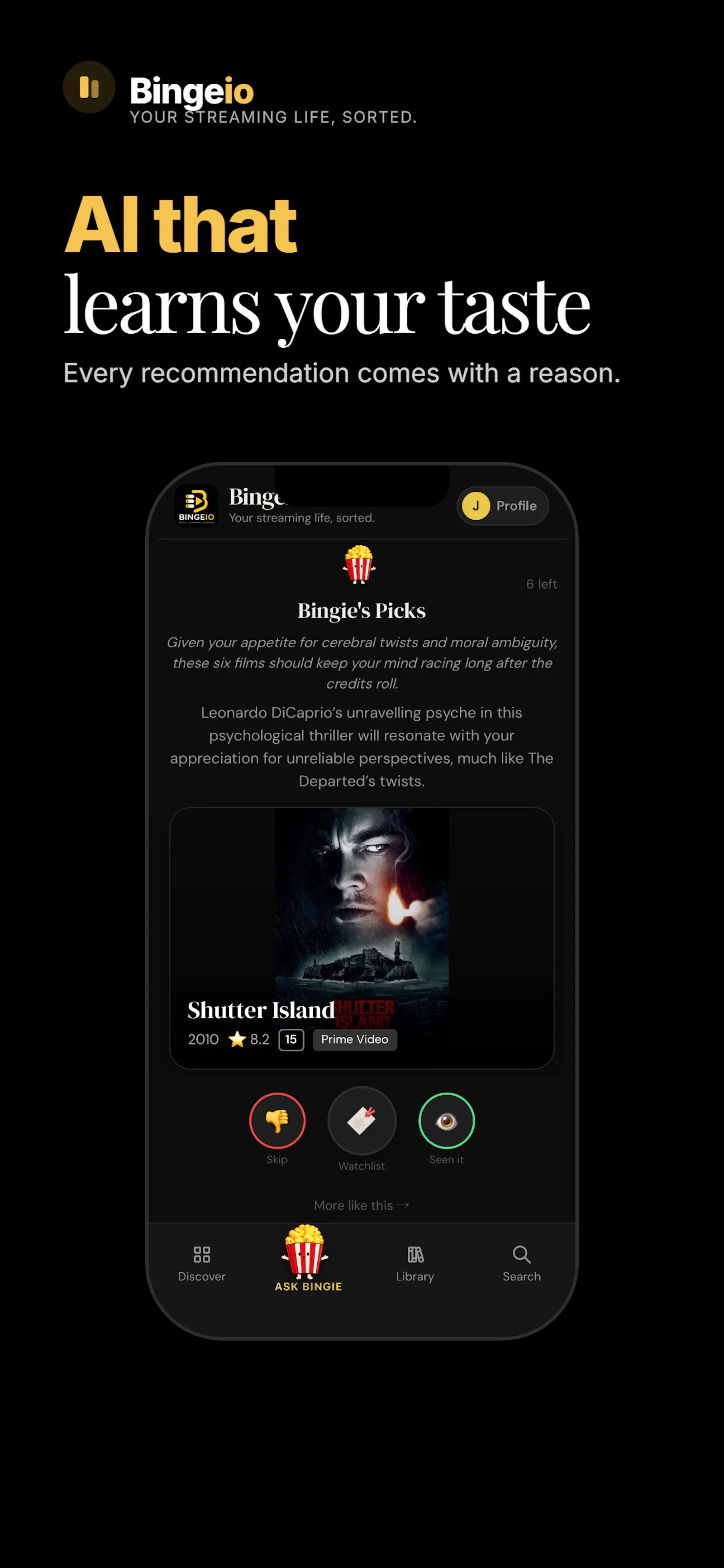 Bingeio screenshot 4
