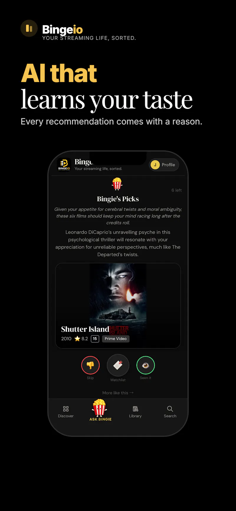 Bingeio screenshot 4