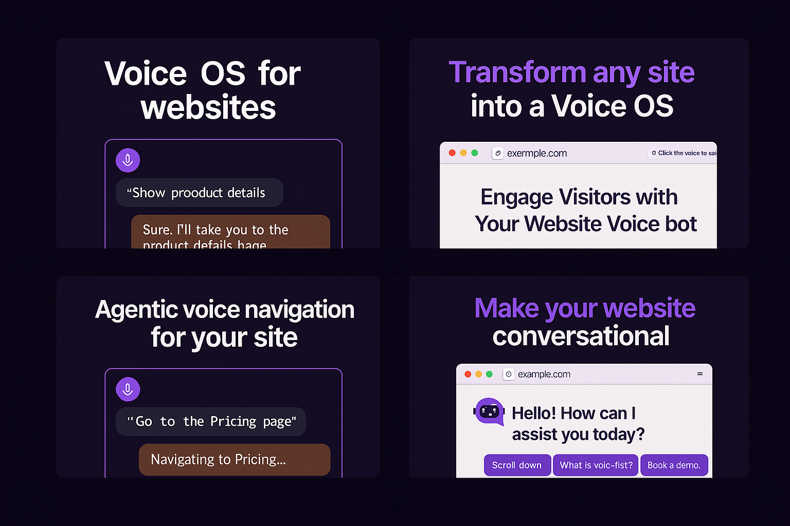 Anvevoice - Ajan ses navigasyonu için web siteleri için sesli işletim sistemi medya 3