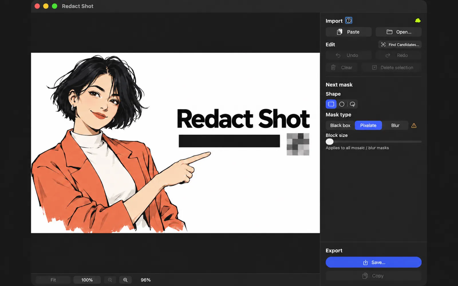 Redact Shot screenshot 1