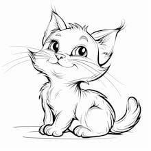 Cat Coloring Page gallery image