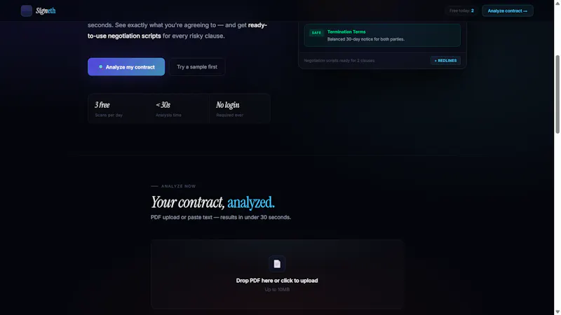 Signeth Read Every Contract Risk Nothing screenshot 2