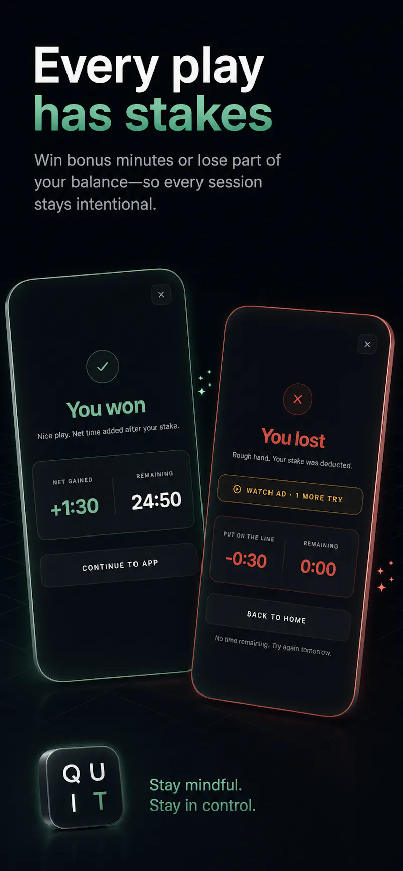 QUIT DOOMSCROLLING & Gamble screen Time screenshot 2