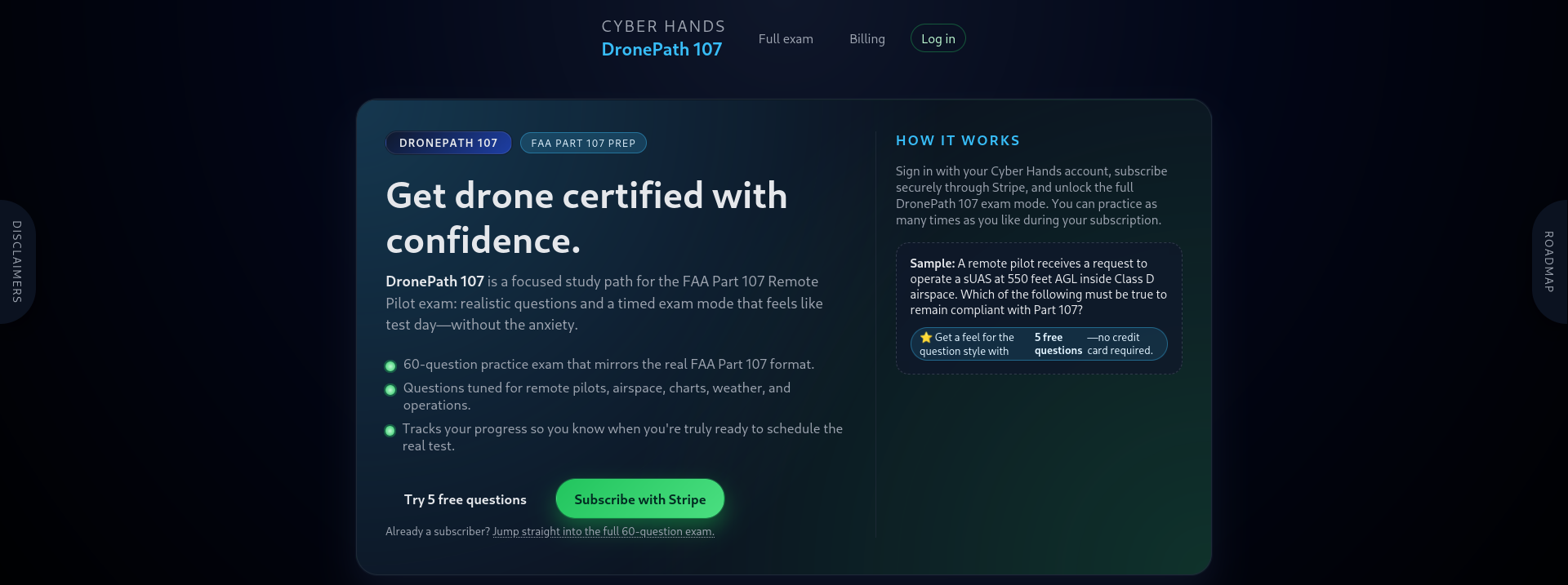DronePath 107 - Main product screenshot demonstrating key features and user interface