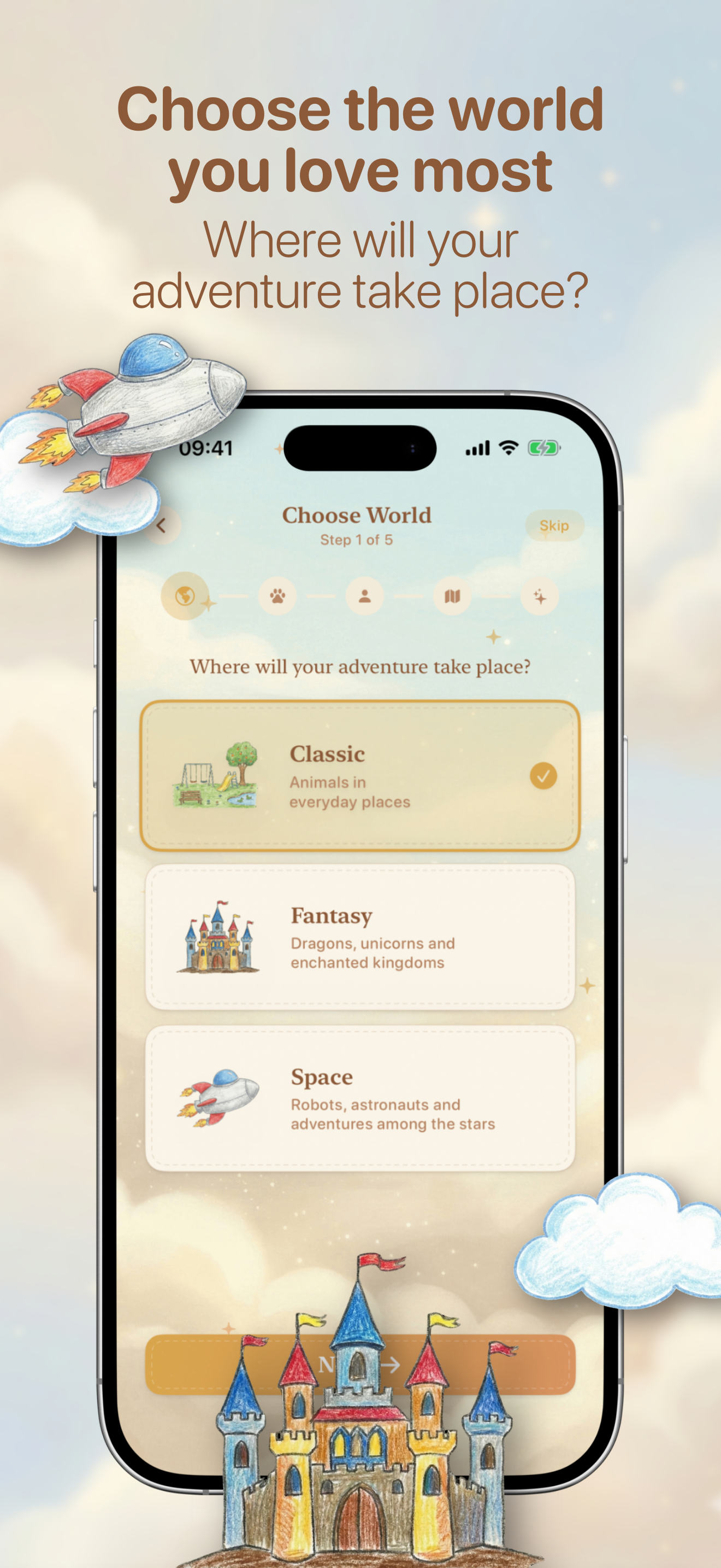 TuCuento: Interactive family stories - Main product screenshot demonstrating key features and user interface