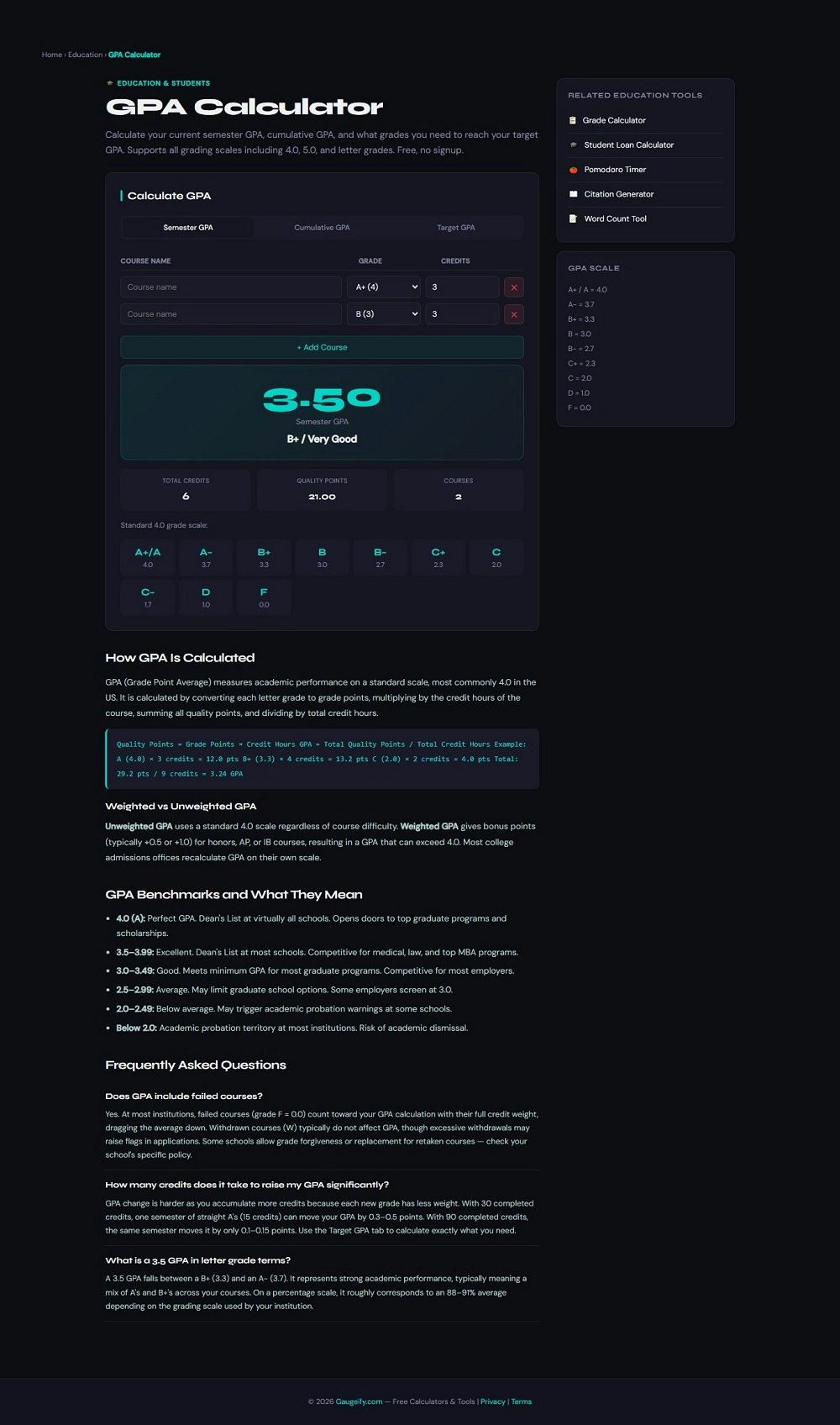 Gaugeify Free Online Tools & Calculators gallery image