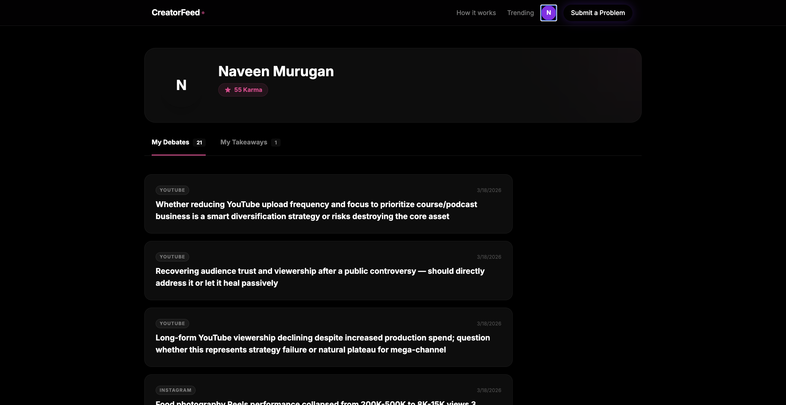 CreatorFeed by Creedom gallery image