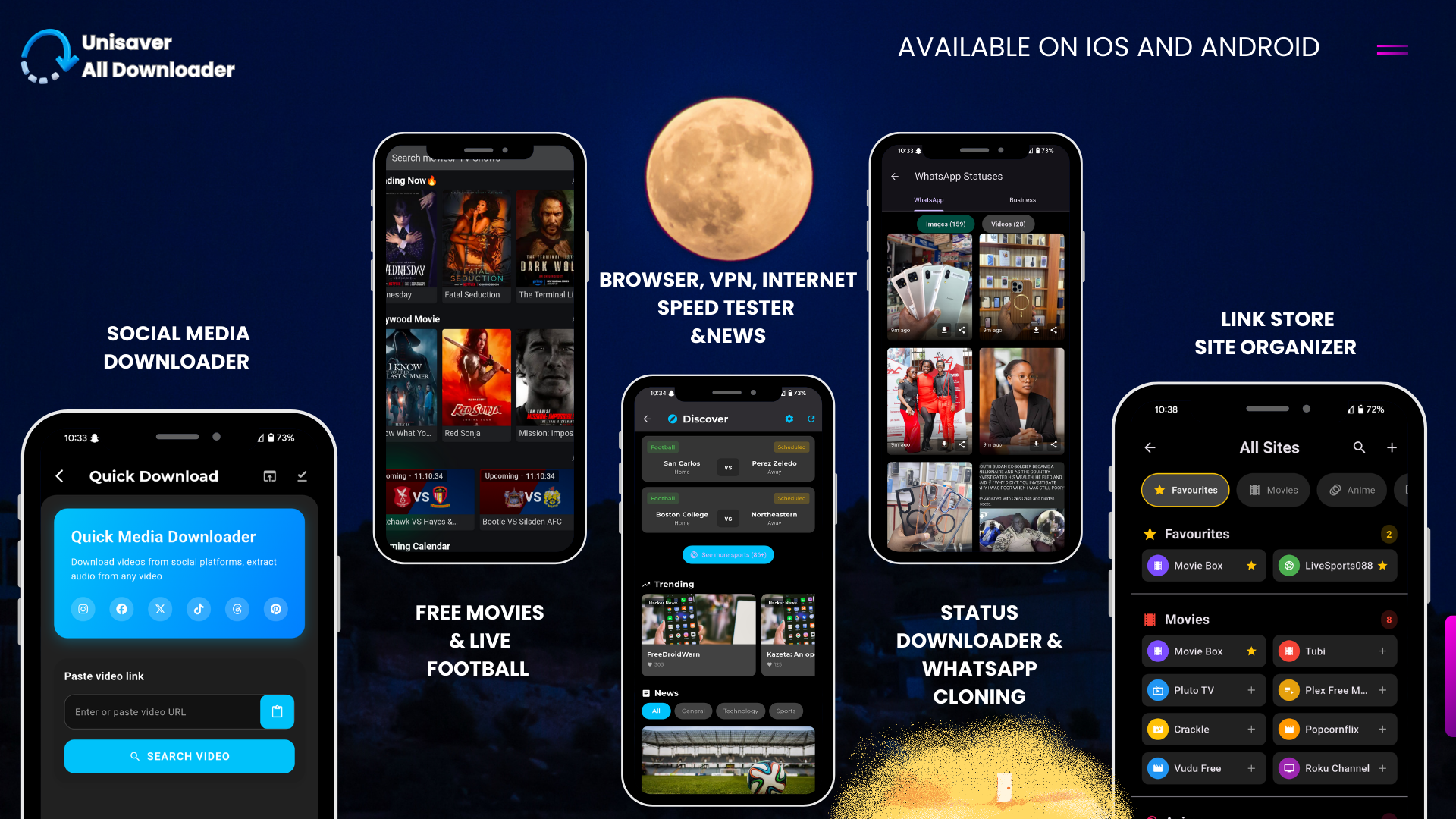 Média UNISAVER All Media Ultimate Downloader - Une modification d'un écosystème pour le téléchargement facile de tous 4