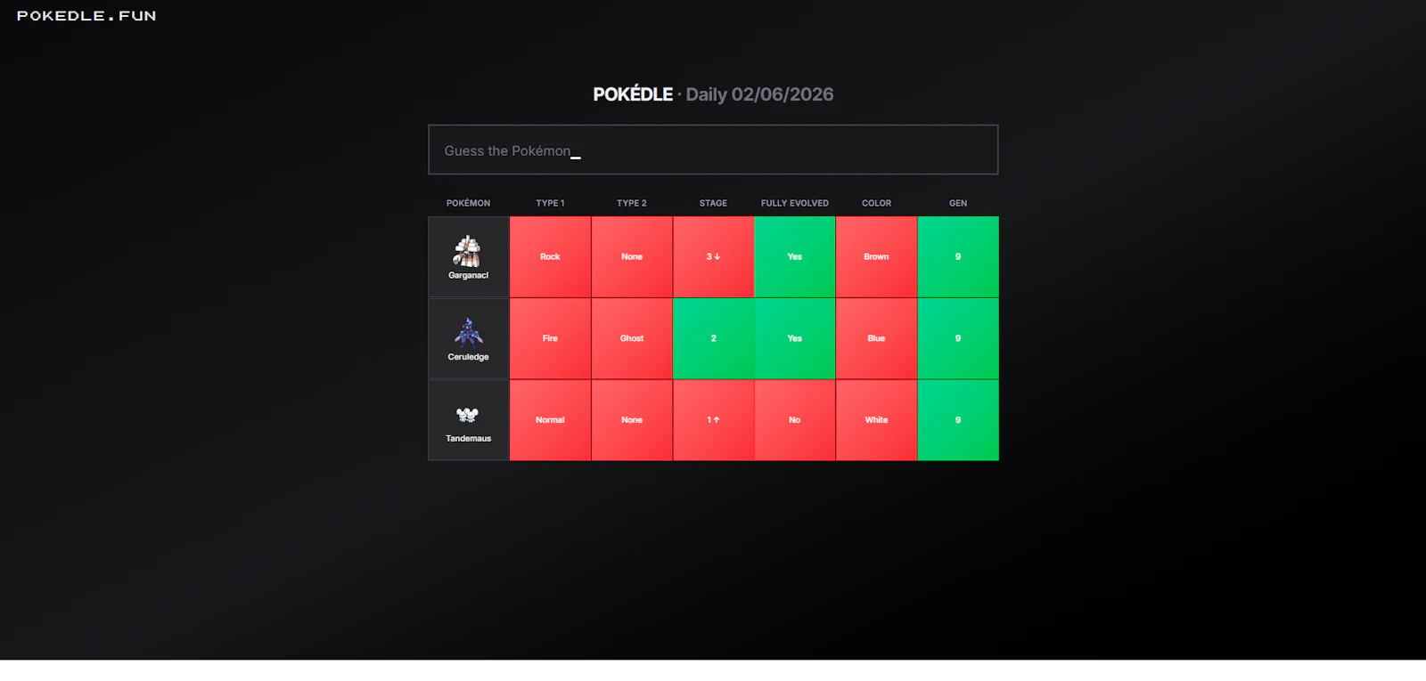 POKEDLE.FUN screenshot 1