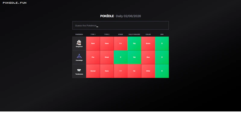POKEDLE.FUN screenshot 1