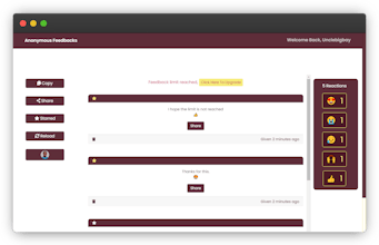 Anonymous Feedback gallery image