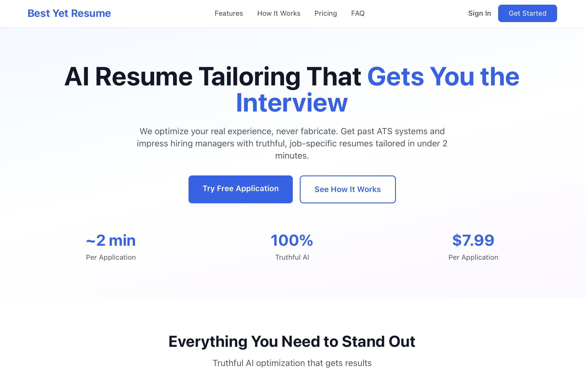 Best Yet Resume gallery image