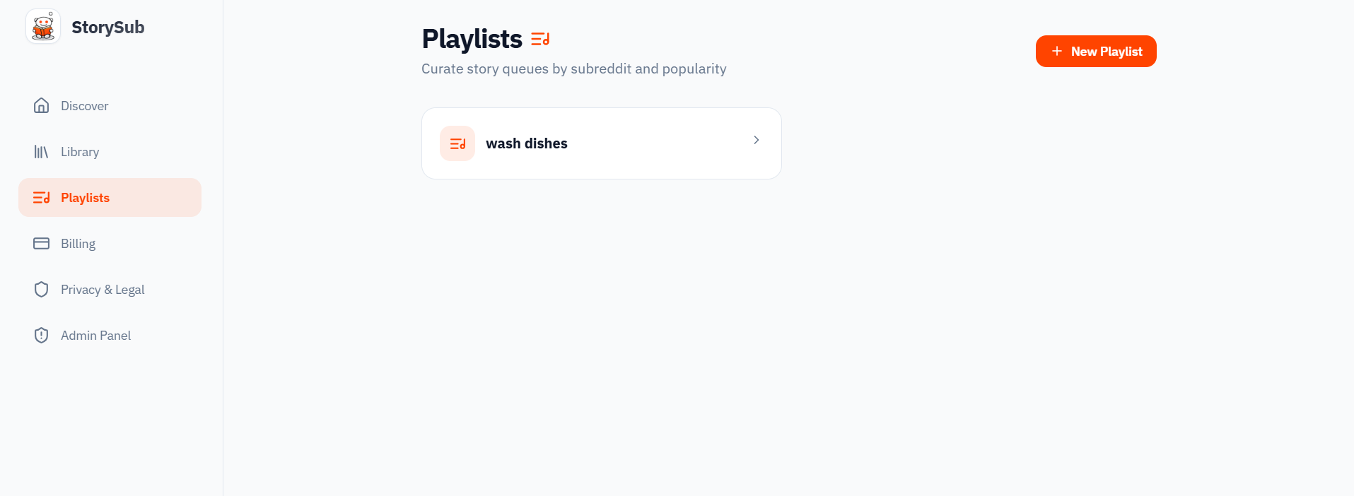 Spotify but for reddit stories - Screenshot 3 showing product features and functionality