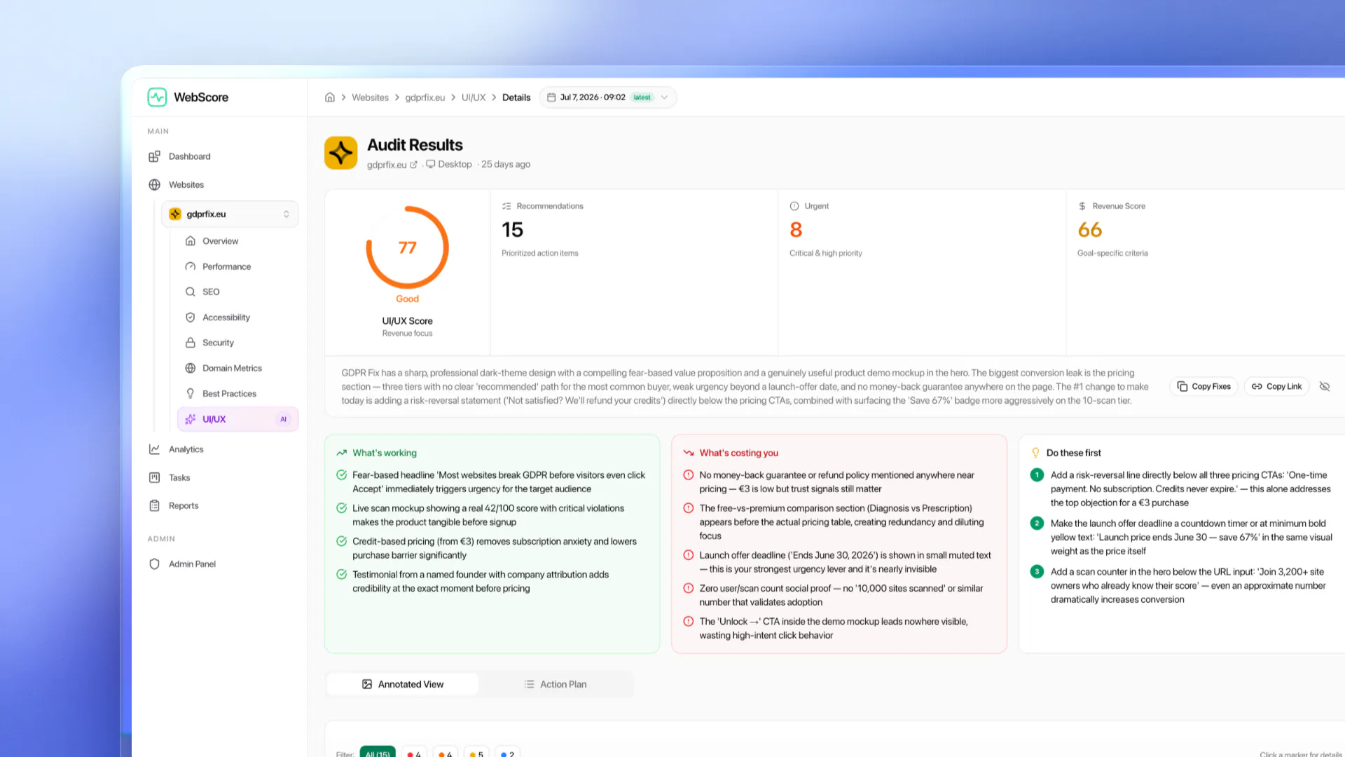 WebScore.now 截图 5