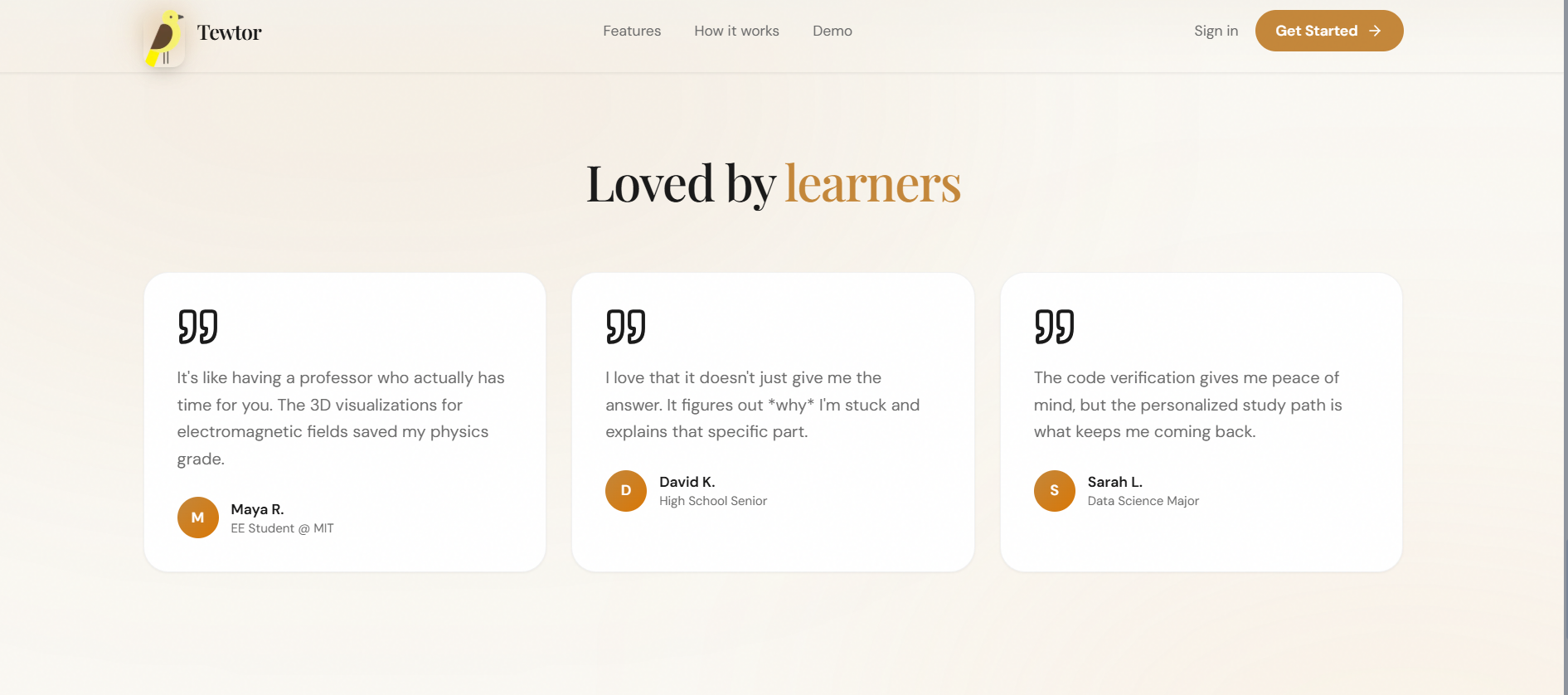 Tewtor.ai - Screenshot 4 showing product features and functionality