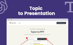 Topic To Presentation by MagicSlides media 1