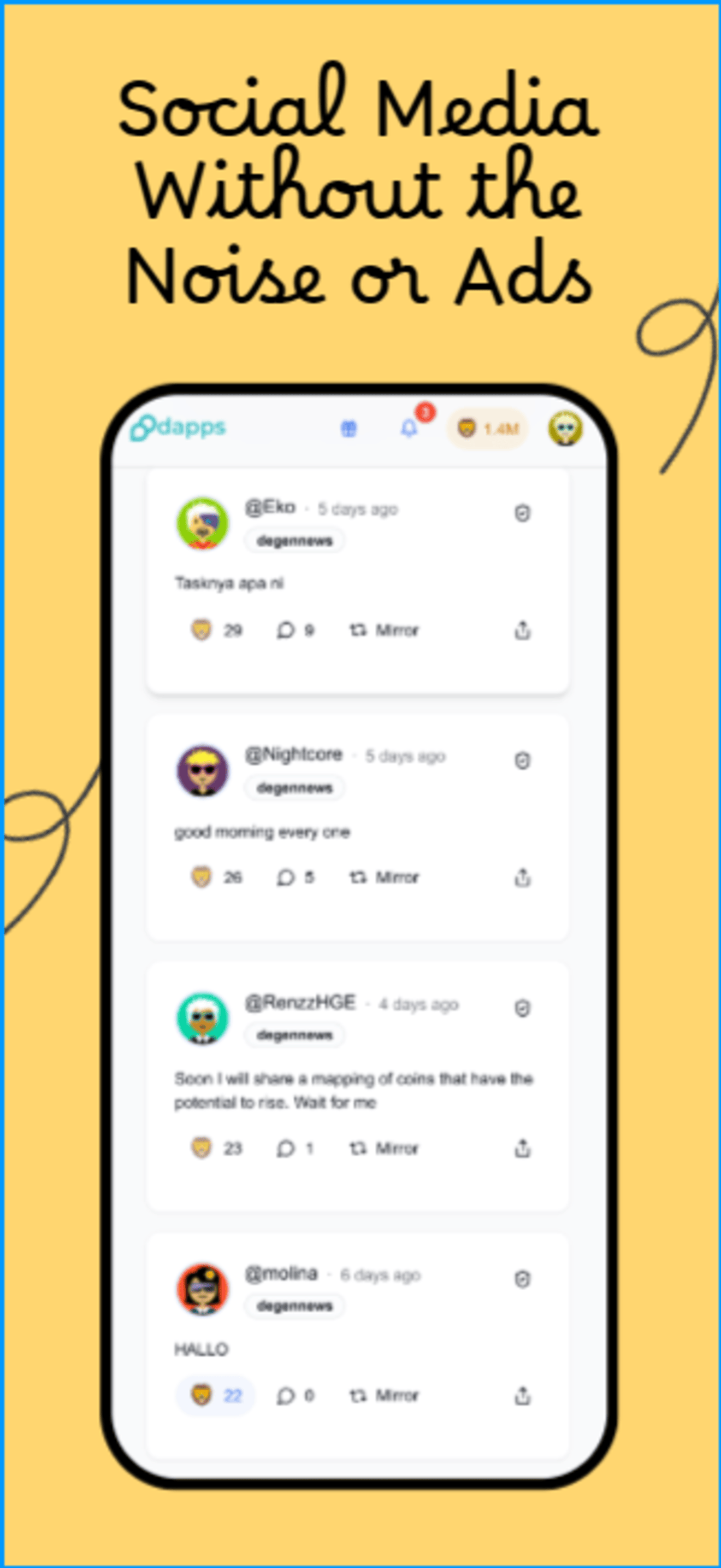 dapps.co - Социальные сети, которые платят вам, а не наоборот. медиа 3