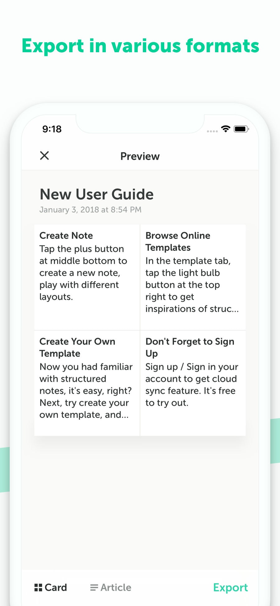 Grid Note gallery image