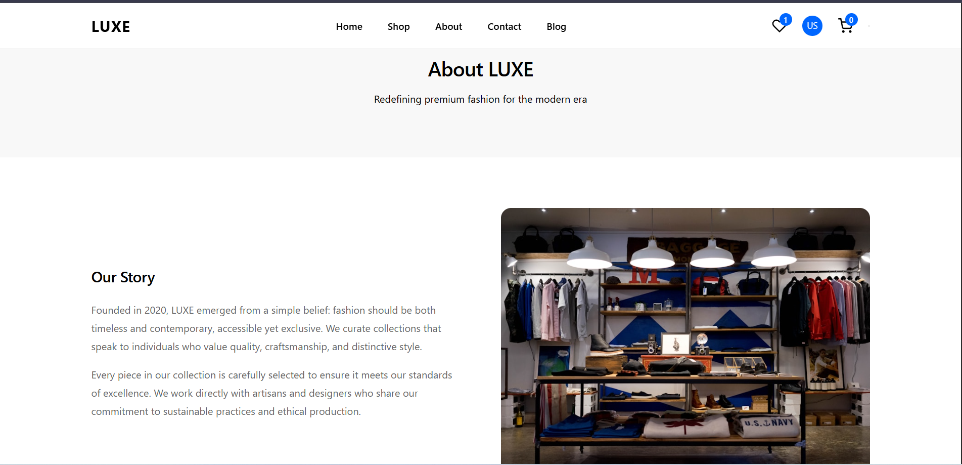 LUXE  | Full-Stack PHP Shopping System gallery image