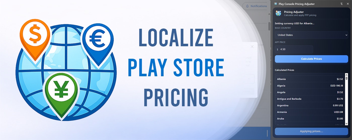 Play Console Pricing Adjuster gallery image