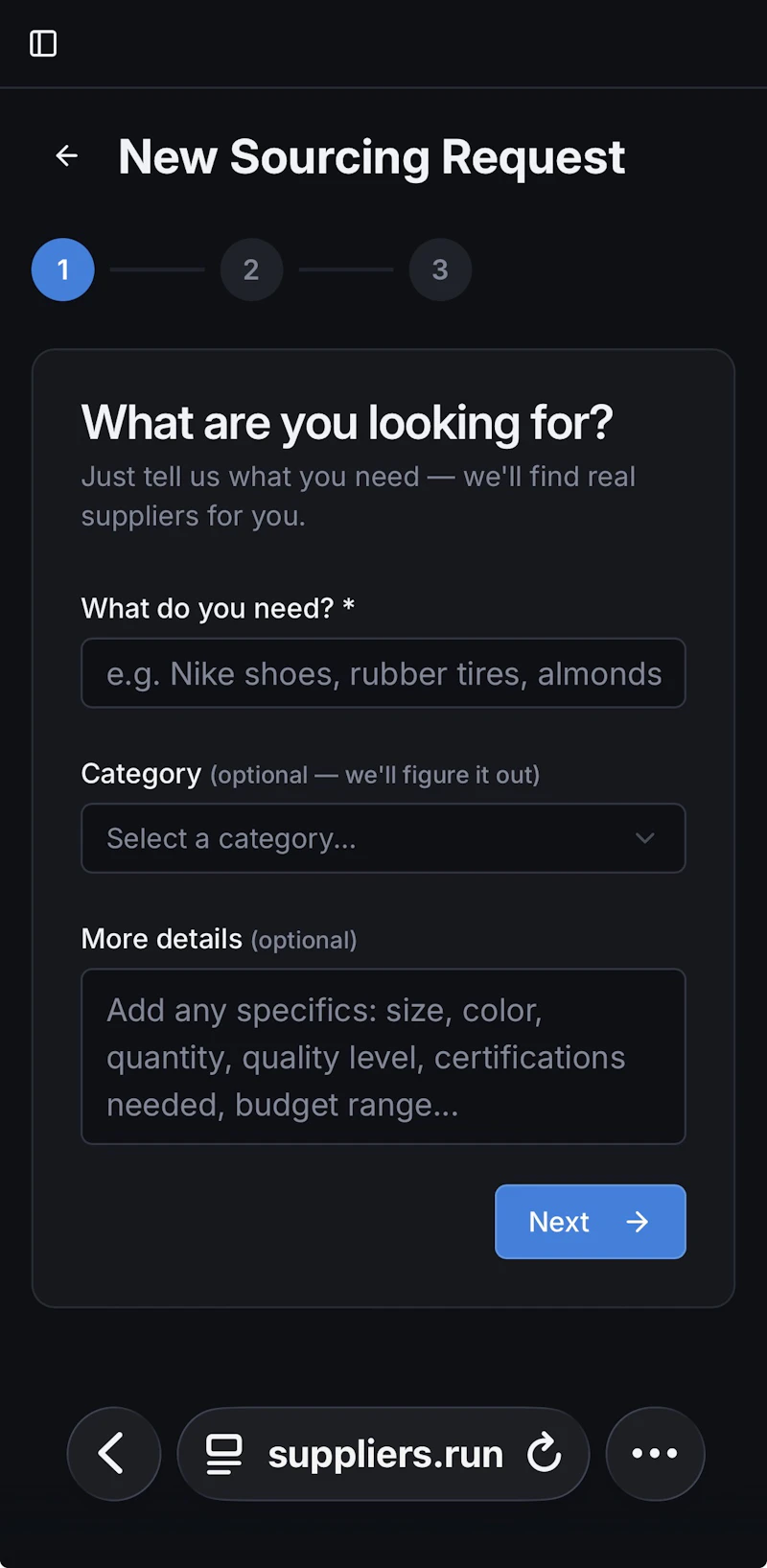 Suppliers.Run  screenshot 3