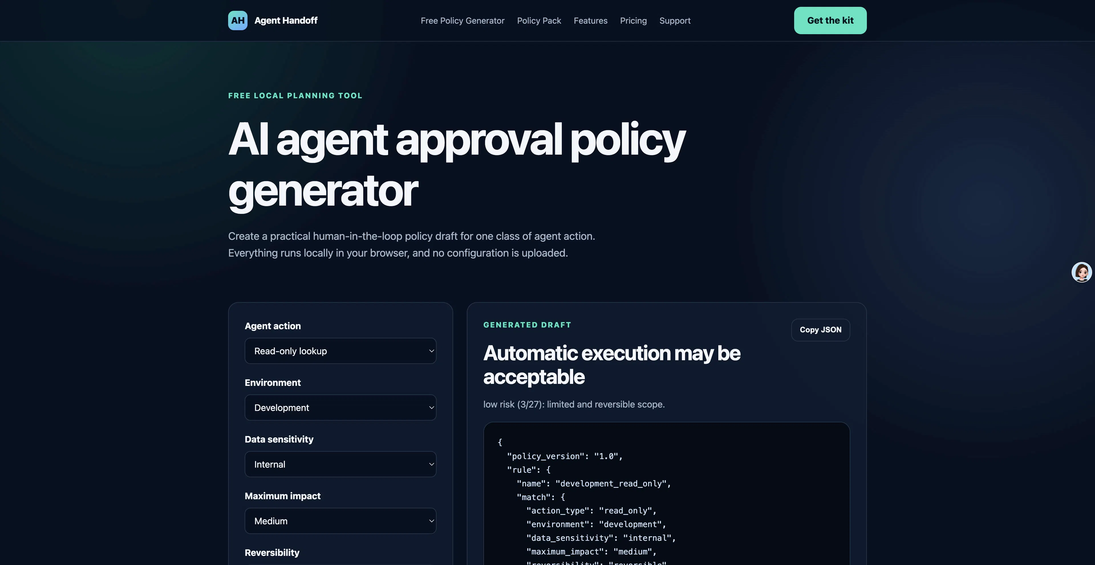 AI Agent Approval Policy Generator gallery image
