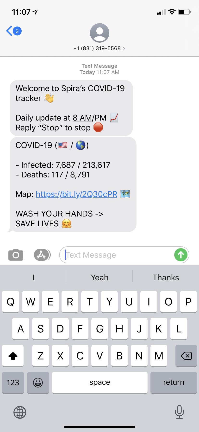 SMS COVID-19 Tracker gallery image