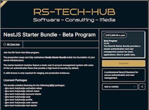 RS Tech Hub - NestJS Starter Bundle Beta gallery image