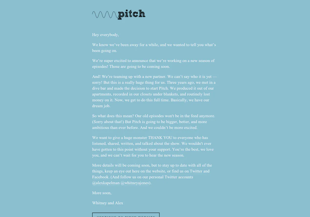 Pitch product