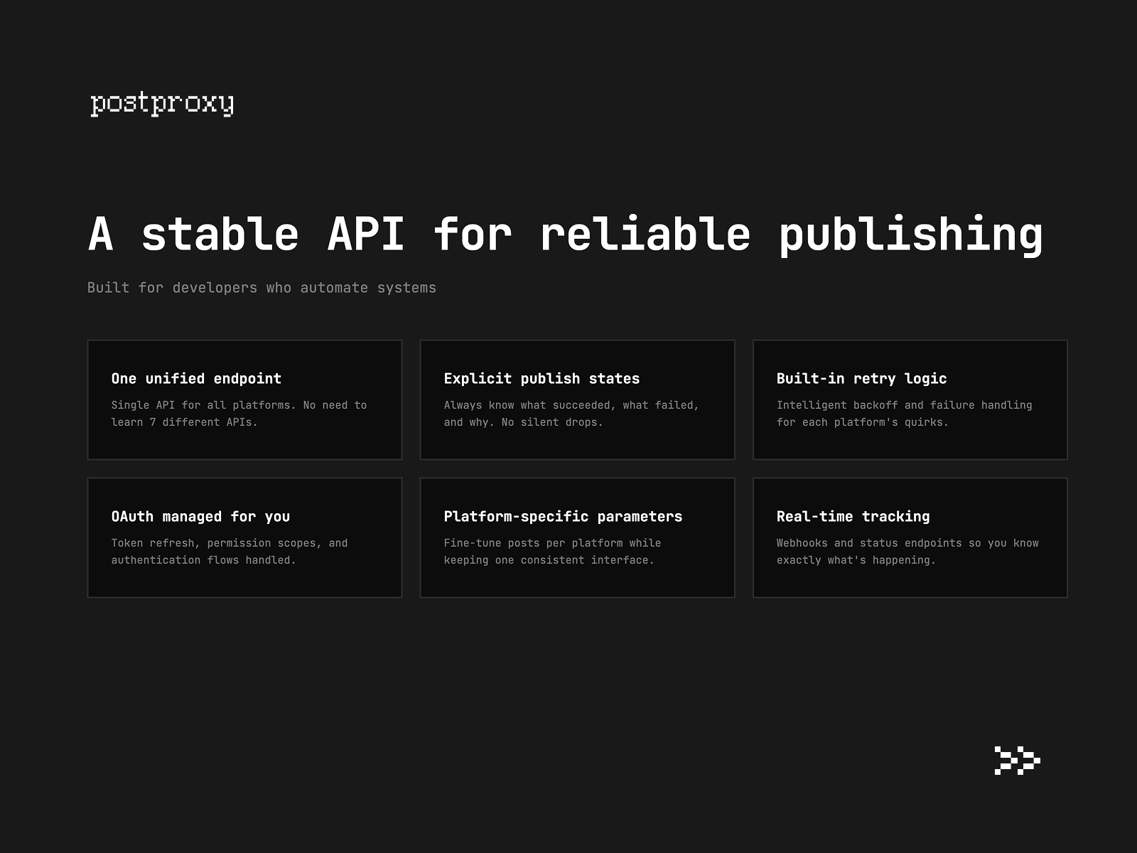 Postproxy - Screenshot 5 showing product features and functionality