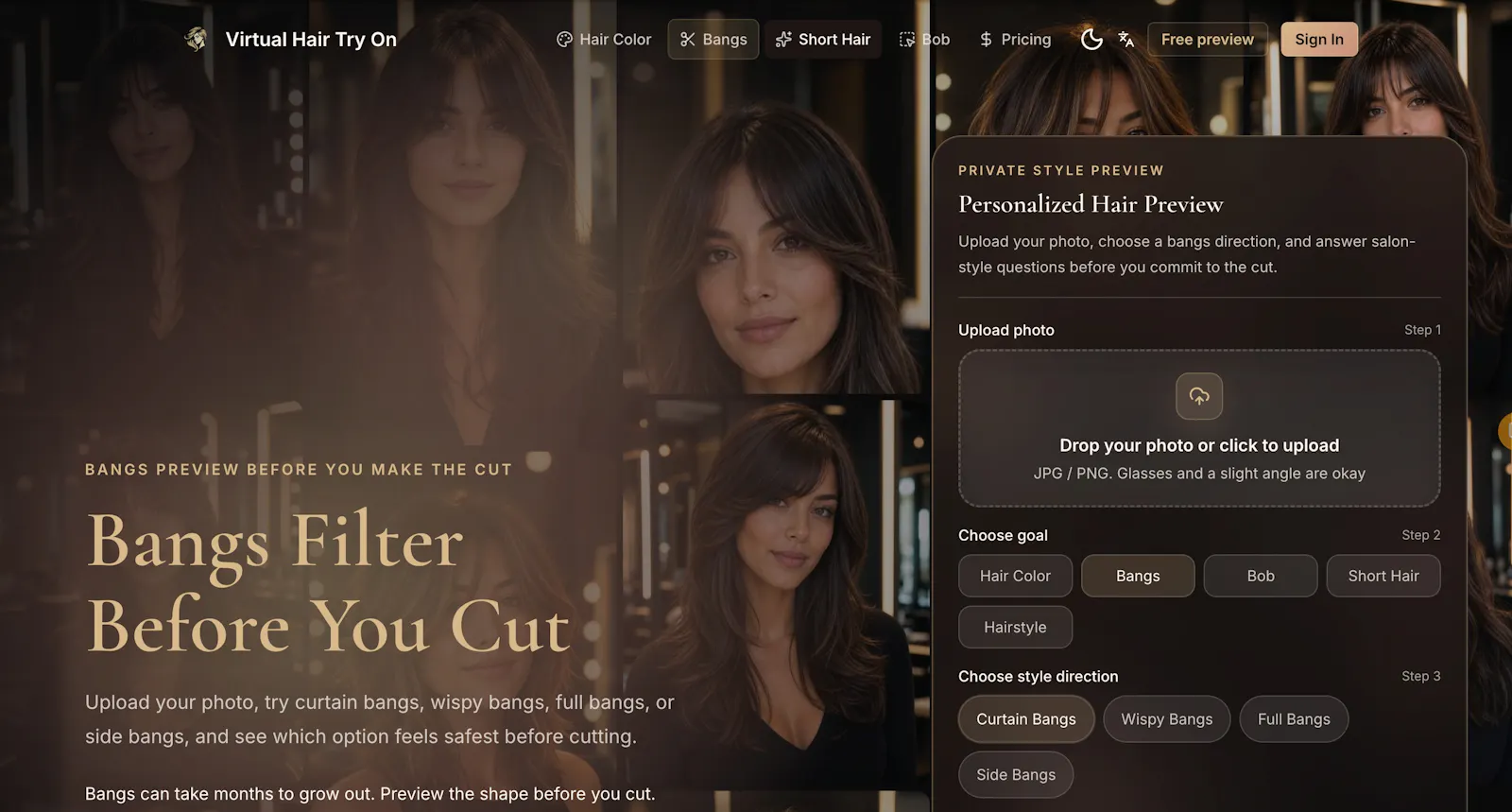 Virtual Hair Try On screenshot 3