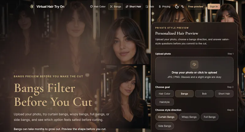 Virtual Hair Try On screenshot 3