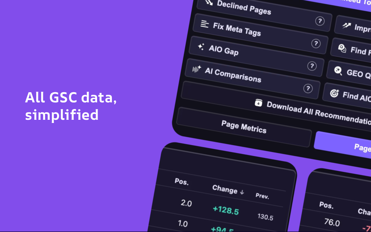 Search Console Insights Extension gallery image
