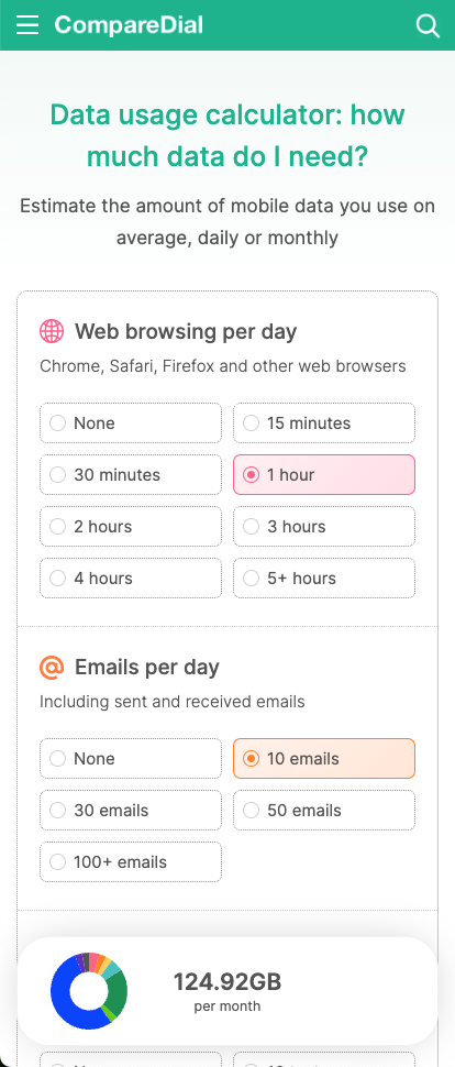 Data Usage Calculator media 2