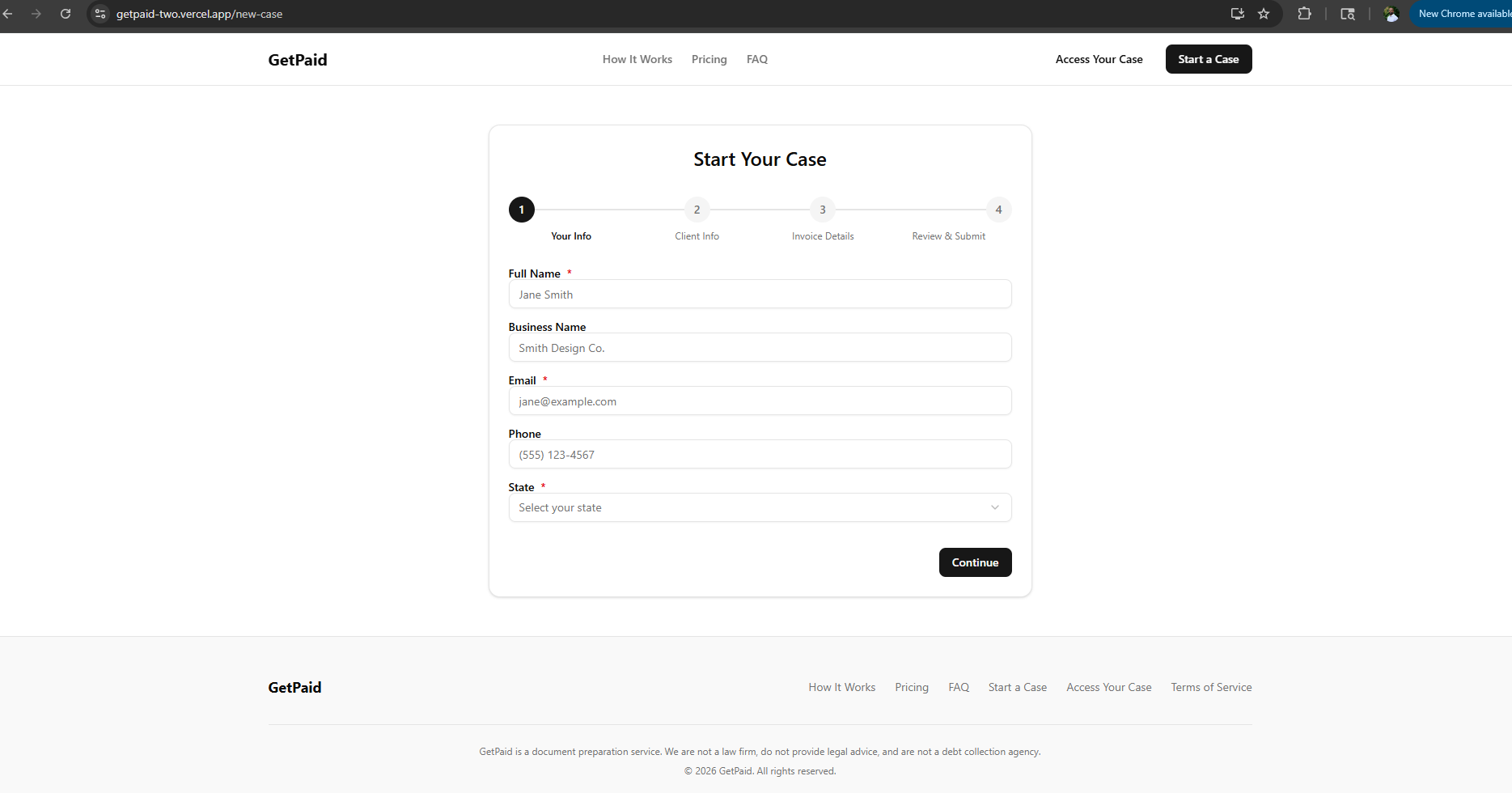 GetPaid - Screenshot 2 showing product features and functionality