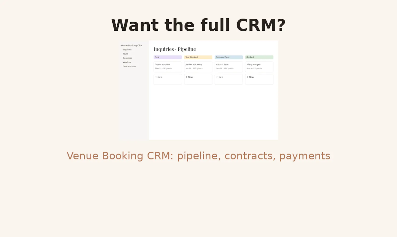 Venue Inquiry Tracker Lite screenshot 4