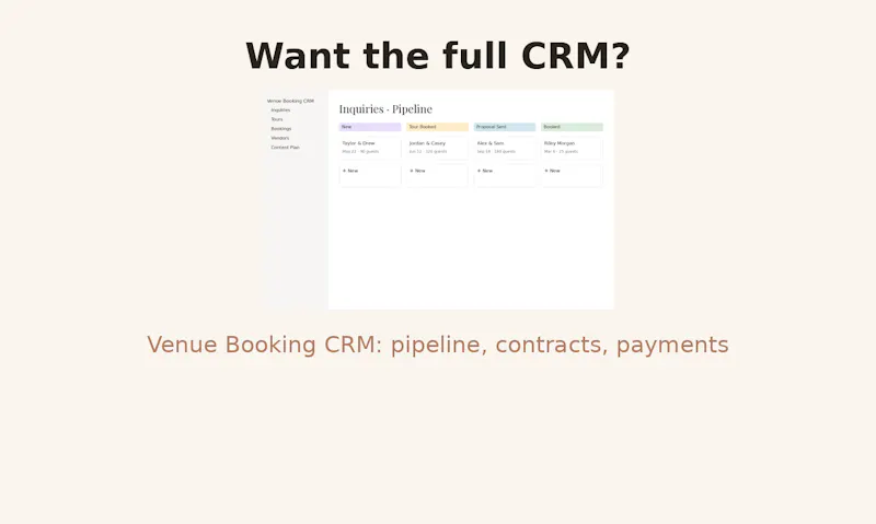 Venue Inquiry Tracker Lite screenshot 4