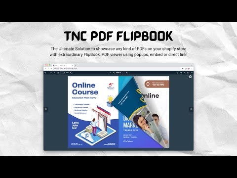 TNC PDF FlipBook Shopify APP gallery image