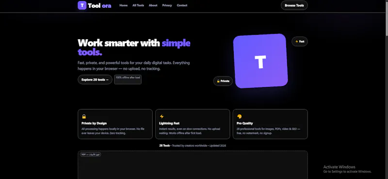 Toolora screenshot 1