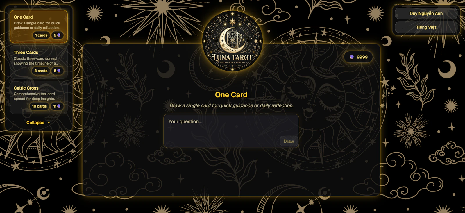 Luna Tarot screenshot 1
