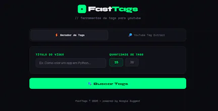 FastTags — Extrator de Tags YouTube gallery image