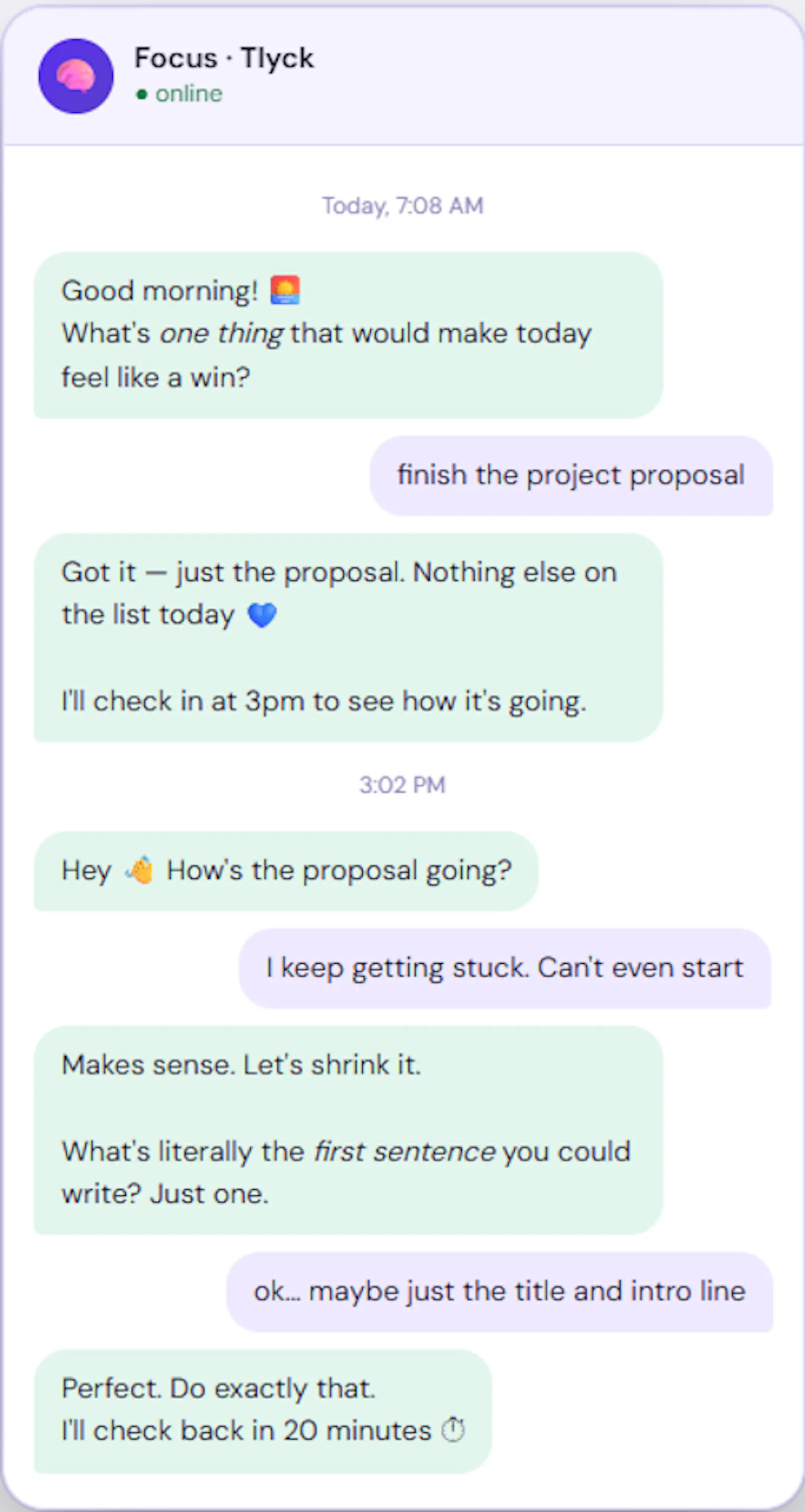 Tlyck Focus screenshot 1
