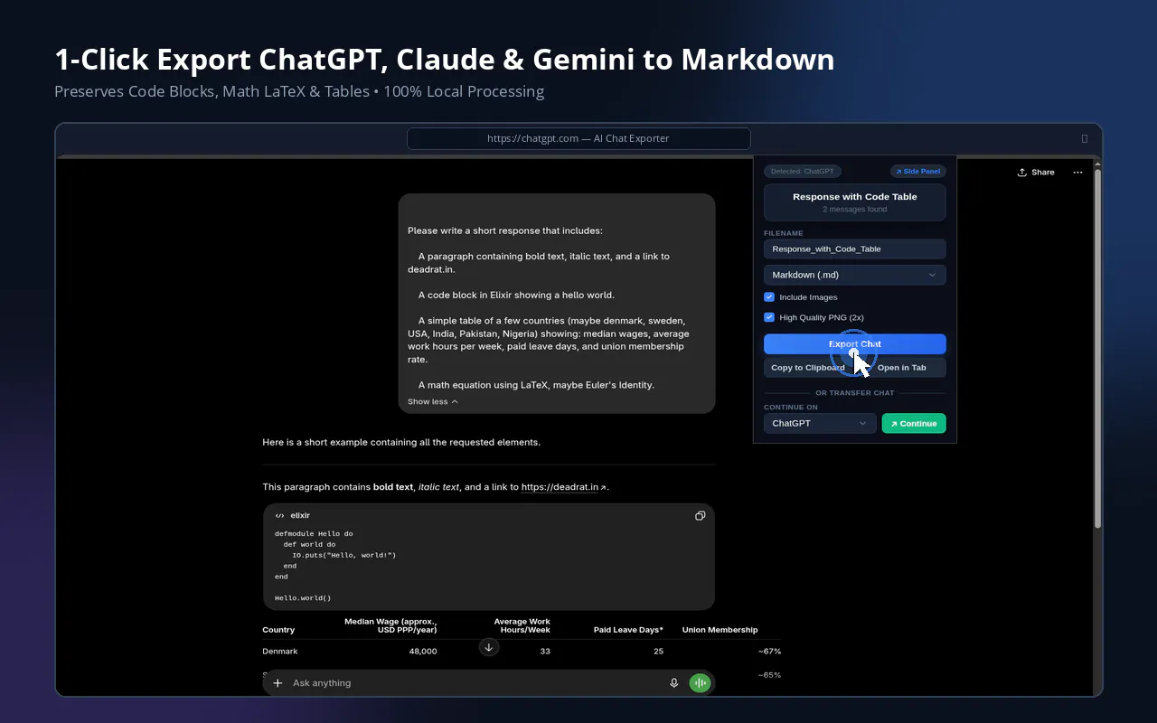 AI Chat Exporter gallery image