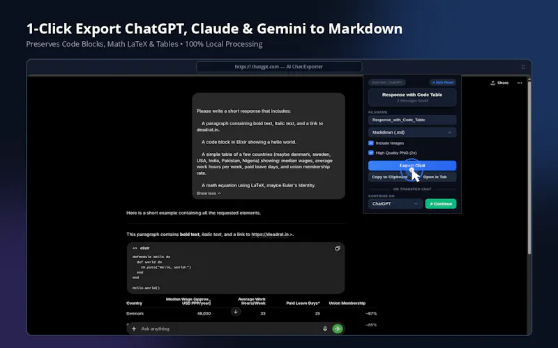 AI Chat Exporter screenshot 4
