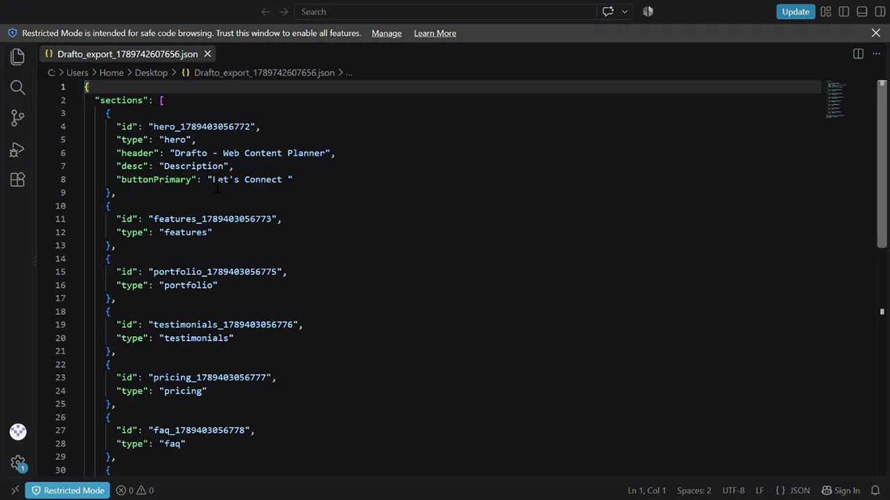 Drafto - Web Content Planner  gallery image